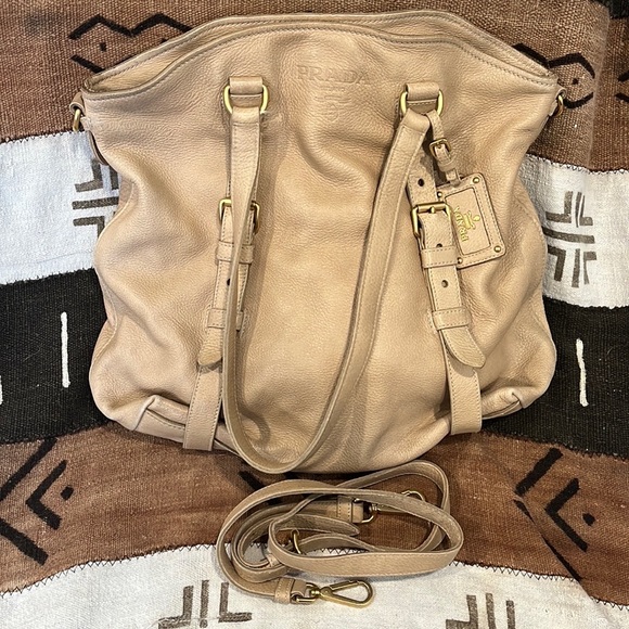 PRADA MILANO Tan Leather Shoulder/Hangbag - Picture 1 of 10